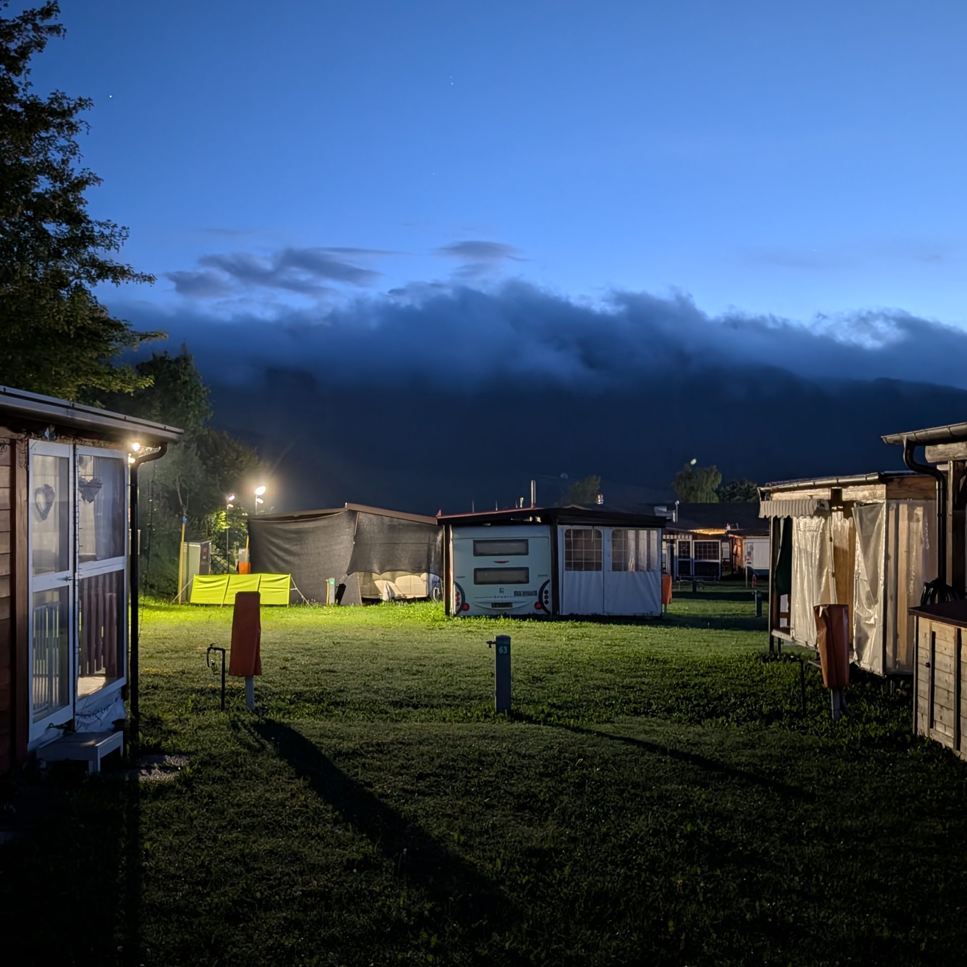 campeggio polsa di sera